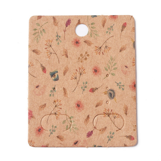 Exhibidor de aros EXIBOSA - Hojas fondo café